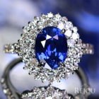 �R�[���t�����[�u���[�T�t�@�C�A 2.7ct �_�C�������h ��1.5ct �v���`�i �����O(�w��)