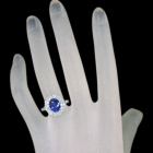�R�[���t�����[�u���[�T�t�@�C�A 2.7ct �_�C�������h ��1.5ct �v���`�i �����O(�w��)