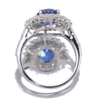 �R�[���t�����[�u���[�T�t�@�C�A 2.7ct �_�C�������h ��1.5ct �v���`�i �����O(�w��)