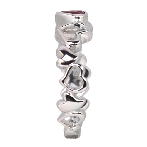 ミャンマー産(ビルマ産)ハートシェイプピジョンブラッドルビー 0.5ct