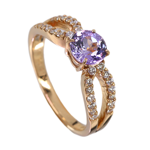 第484回抽選販売＞パープルタンザナイト 1.0ct ダイヤモンド 約0.3ct