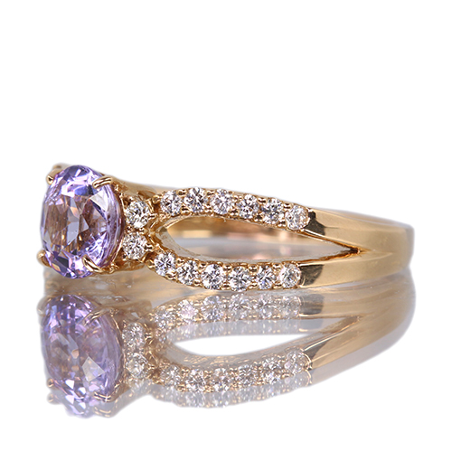 第484回抽選販売＞パープルタンザナイト 1.0ct ダイヤモンド 約0.3ct