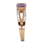 �p�[�v���^���U�i�C�g 1.0ct �_�C�������h ��0.3ct �C�G���[�S�[���h �����O(�w��)