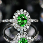 �O���[���K�[�l�b�g 1.0ct �_�C�������h 0.5ct �v���`�i �����O(�w��)