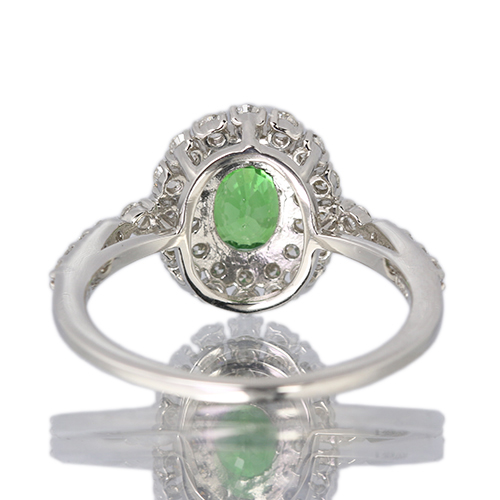 第484回抽選販売＞グリーンガーネット 1.0ct ダイヤモンド 0.5ct 