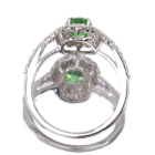 �O���[���K�[�l�b�g 1.0ct �_�C�������h 0.5ct �v���`�i �����O(�w��)