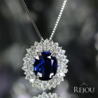 ���C�����u���[�T�t�@�C�A 2.0ct �_�C�������h 1.0ct �v���`�i �l�b�N���X