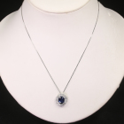 ���C�����u���[�T�t�@�C�A 2.0ct �_�C�������h 1.0ct �v���`�i �l�b�N���X