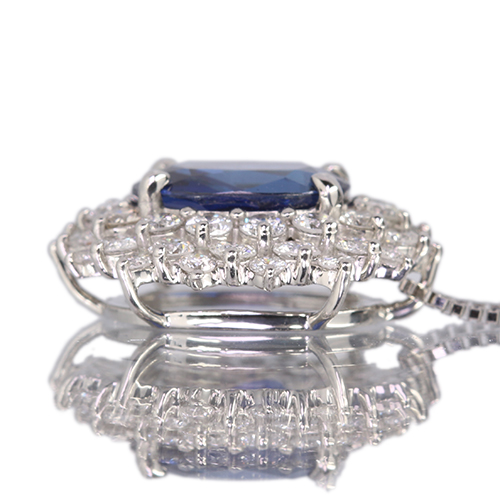 ロイヤルブルーサファイア 2.0ct ダイヤモンド 1.0ct プラチナ