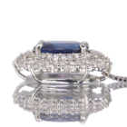���C�����u���[�T�t�@�C�A 2.0ct �_�C�������h 1.0ct �v���`�i �l�b�N���X