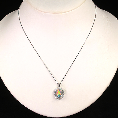 第485回抽選販売＞メキシコ産ウォーターオパール 2.8ct ダイヤモンド