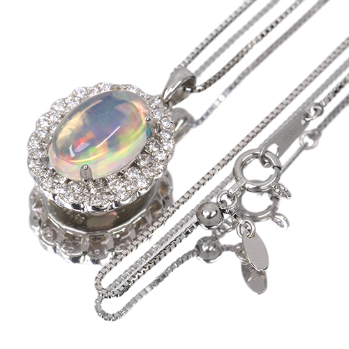 第485回抽選販売＞メキシコ産ウォーターオパール 2.8ct ダイヤモンド