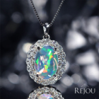 ���L�V�R�Y�E�H�[�^�[�I�p�[�� 2.8ct �_�C�������h 0.5ct �v���`�i �l�b�N���X