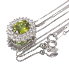 �X�t�F�[�� 1.8ct �_�C�������h 1.0ct �v���`�i �l�b�N���X