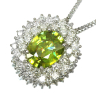 �X�t�F�[�� 1.8ct �_�C�������h 1.0ct �v���`�i �l�b�N���X