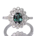 �u���W���Y�A���L�T���h���C�g 1.3ct �_�C�������h 0.5ct �v���`�i �����O(�w��)