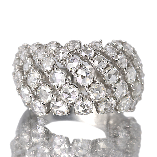 第485回抽選販売＞ローズカットダイヤモンド 約3ct プラチナ リング 