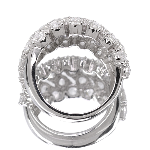 ローズカットダイヤモンド 約3ct プラチナ リング(指輪)【品質保証書