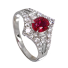 �~�����}�[�Y(�r���}�Y)�s�W�����u���b�h���r�[ 1.0ct �_�C�������h 0.6ct �v���`�i �����O(�w��)