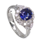 ���C�����u���[�T�t�@�C�A 2.2ct �_�C�������h 0.7ct �v���`�i �����O(�w��)