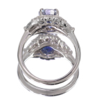 ���C�����u���[�T�t�@�C�A 2.2ct �_�C�������h 0.7ct �v���`�i �����O(�w��)