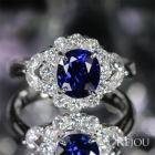 ���C�����u���[�T�t�@�C�A 2.2ct �_�C�������h 0.7ct �v���`�i �����O(�w��)