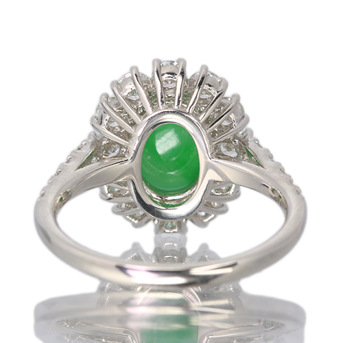 第485回抽選販売＞翡翠（ヒスイ） 3.1ct ダイヤモンド 1.0ct プラチナ