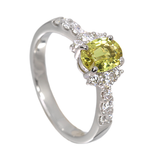 第485回抽選販売＞非加熱イエローサファイア 約1ct ダイヤモンド 0.4ct