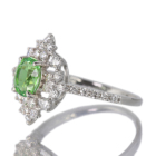 �O���[���K�[�l�b�g ��1ct �_�C�������h 0.5ct �v���`�i �����O(�w��)