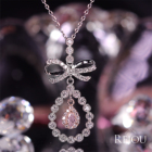 �s���N�_�C�������h 0.07ct/FLPP/SI2 �_�C�������h ��0.4ct �v���`�i �l�b�N���X