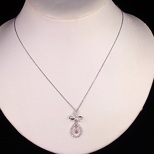 ピンクダイヤモンド 0.07ct/FLPP/SI2 ダイヤモンド 約0.4ct プラチナ