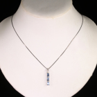 �T���^�}���A�A�N�A�}���� 1.0ct �_�C�������h �z���C�g�S�[���h �l�b�N���X