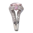 �����K�i�C�g ��9ct �s���N�T�t�@�C�A 1.5ct �_�C�������h 0.3ct �v���`�i �����O(�w��)