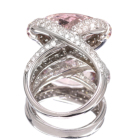 �����K�i�C�g ��9ct �s���N�T�t�@�C�A 1.5ct �_�C�������h 0.3ct �v���`�i �����O(�w��)