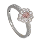 �s���N�_�C�������h 0.22ct/FOP/VS2 �_�C�������h 0.3ct �v���`�i �����O(�w��)