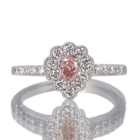 �s���N�_�C�������h 0.22ct/FOP/VS2 �_�C�������h 0.3ct �v���`�i �����O(�w��)