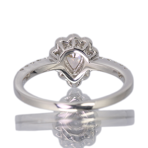 ピンクダイヤモンド 0.22ct/FOP/VS2 ダイヤモンド 0.3ct プラチナ