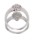 �s���N�_�C�������h 0.22ct/FOP/VS2 �_�C�������h 0.3ct �v���`�i �����O(�w��)