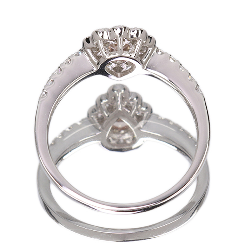 ピンクダイヤモンド リング プラチナ ピンクダイヤモンド 0.22ct/FOP/VS2 ダイヤモンド 0.3ct プラチナ