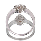 �s���N�_�C�������h 0.22ct/FOP/VS2 �_�C�������h 0.3ct �v���`�i �����O(�w��)