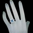 �T���^�}���A�A�N�A�}���� 2.5ct �_�C�������h 1.1ct �v���`�i �����O(�w��)