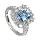 �T���^�}���A�A�N�A�}���� 2.5ct �_�C�������h 1.1ct �v���`�i �����O(�w��)