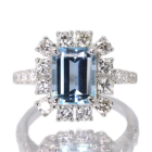 �T���^�}���A�A�N�A�}���� 2.5ct �_�C�������h 1.1ct �v���`�i �����O(�w��)
