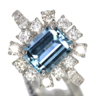 �T���^�}���A�A�N�A�}���� 2.5ct �_�C�������h 1.1ct �v���`�i �����O(�w��)