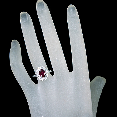 ルベライト 約1.5ct ダイヤモンド 約0.7ct プラチナ リング(指輪