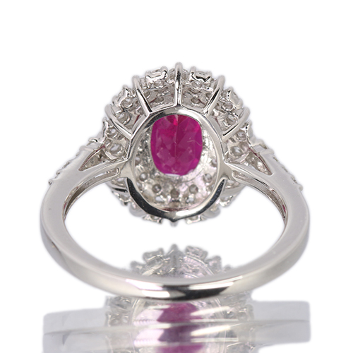 ルベライト 約1.5ct ダイヤモンド 約0.7ct プラチナ リング(指輪