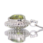 �n�[�g�V�F�C�v�X�t�F�[�� 5.8ct �_�C�������h 0.8ct �v���`�i �l�b�N���X