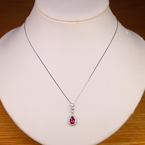 第487回抽選販売＞非加熱ピジョンブラッドルビー 1.0ct ダイヤモンド