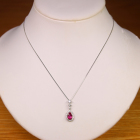 ����M�s�W�����u���b�h���r�[ 1.0ct �_�C�������h 0.4ct �v���`�i �l�b�N���X
