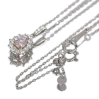 �s���N�_�C�������h 0.23ct/LPP/I1 �_�C�������h ��0.2ct �v���`�i �s���N�S�[���h �l�b�N���X